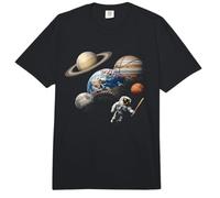 Sistema Solar Deportivo con gráfico de Astronauta Comfort Colors Adult Heavyweight T-Shirt