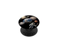 Sistema Solar Deportivo con gráfico de Astronauta PopSockets PopGrip Adhesivo