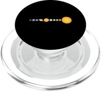 Sistema Solar Planetas Alineación Espacio Minimalista PopSockets PopGrip para MagSafe