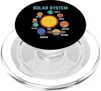 Sistema Solar Planetas Galaxia Astronomía Hombres Mujeres Niños PopSockets PopGrip para MagSafe