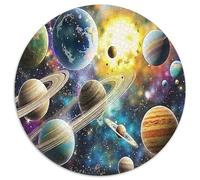 Sistema Solar Planetas Puzzle de 1000 Piezas Juego de Puzzle 1000 Piezas Papel Adultos Vista Espacial Familia 1000pcs (67.5x67.5cm)