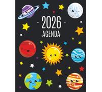 Sistema Solare Agenda 2026: Pianificatore Annuale 2026 | Da Gennaio a Dicembre (12 Mesi) | Organizer & Diario con Stelle e Pianeti