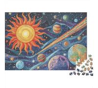 Sistema SolarMosaicArt Rompecabezas 1000 Piezas Acertijos Inteligentes Decoración Familiar Adultos Papel Regalo Hombre Mujer Navidad 52x38cm/1000pcs