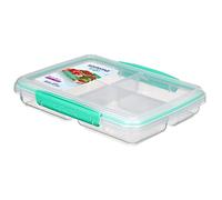 Sistema To Go Multi Split Recipiente para Comidas y Alimentos preparados | con separadores y Clips | 820 ml | Sin BPA | 1 Recipiente para Guardar Alimentos