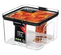 Sistema Tritan, caja de almacenamiento de alimentos cuadrada grande, capacidad de 1,4 litros, verde azulado menta