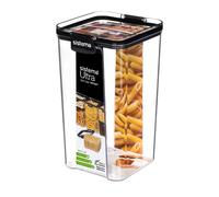 Sistema Tritan Cuadrado Muy Bote Transparente Negro Vidrio Plástico Almacenaje