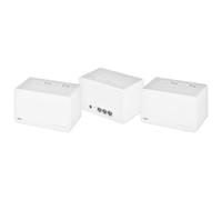 Sistema WiFi 6 Mesh AX3000Mbps Doble Banda - TP-Link MERCUSYS - Halo H80X(3-pack) - Cobertura 650 m² - 3 Puertos Ethernet Gigabit