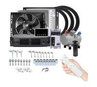 Sistemas Aire Acondicionado Para Furgonetas Street Rod Hot Classic 12V 24V Compresor Aire Acondicionado Eléctrico Universal(Single Cooling 12v)