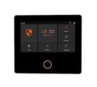 Sistemas Alarma Hogar WiFi Smart Home Kit de Alarma antirrobo protección Seguridad inalámbrico Pantalla táctil IPS 10 Idiomas incorporados(Set-J 11Kit)