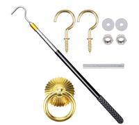 Sistemas de acceso al ático de grado profesional con componentes resistentes al óxido y anillos ergonómicos para un funcionamiento suave, kit de escalera hacia abajo