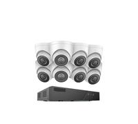 Sistemas de cámaras CCTV, De Seguridad de vídeo en Red 8CH FHD 5MP PoE H.265+ 6MP NVR con cámaras PoE de vigilancia Resistentes a la Intemperie de 5MP(1T,8PCS Cameras)