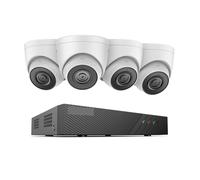 Sistemas de cámaras CCTV, De Seguridad de vídeo en Red 8CH FHD 5MP PoE H.265+ 6MP NVR con cámaras PoE de vigilancia Resistentes a la Intemperie de 5MP(4T,4PCS Cameras)