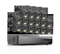 Sistemas de cámaras CCTV, De Seguridad DVR Ultra HD de 16 Canales con 16 Uds. Kit de cámara de Seguridad Interior y Exterior con visión Nocturna a Todo Color Super HD de 6MP(None,CR1CX)