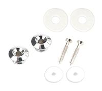 Sistemas de correa de guitarra seguros con botones de metal y correas de silicona adecuados para la mayoría de guitarras, bajos, ukeleles, reparación de botones de instrumentos musicales