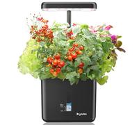Sistemas de Cultivo de jardín para Interiores, Sistema de jardinería Inteligente con luz LED de Crecimiento de 17 vatios, Temporizador automático, Regalos para papá, mamá, Maceta para Verduras (sin