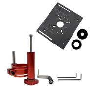 Sistemas de elevación de enrutador de durabilidad para carpintería, soporte de sujeción ajustable, anillos de inserción de altura ajustable de hasta 47 mm, sistemas de elevación de enrutador