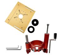 Sistemas de elevación de enrutador de durabilidad para carpintería, soporte de sujeción ajustable, anillos de inserción de altura ajustable de hasta 47 mm, sistemas de elevación de enrutador