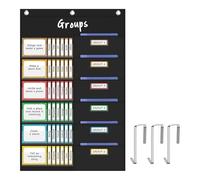 Sistemas de gestión de aula con soportes de pared extraíbles y ganchos de puerta para actividades grupales, seguimiento de tareas, organización de grupo, bolsillo de almacenamiento