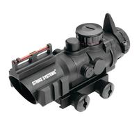 Sistemas De Huelga Alcance 4 x 32 Rojo Y Verde Cruz Vista + Fibreoptics Airsoft