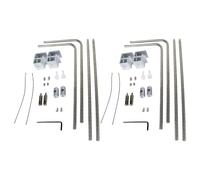 Sistemas de montaje de luz para acuarios, brazo regulable, de aluminio inoxidable, se adapta a varios tanques de peces estándar, configuración rápida, montaje de luz