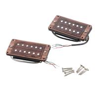 Sistemas de pastilla de guitarra eléctrica, placa de montaje de madera Humbucker de doble bobina de cerámica, adecuada para una instalación rápida, pastilla Humbucker de cerámica