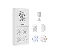 Sistemas de Seguridad para el Hogar Tuya WiFi, Alarmas Antirrobo Inalámbricas con Sensor de Movimiento, Sensor de Ventana, Sensor de Puerta, Control