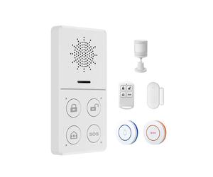 Sistemas de Seguridad para el Hogar Tuya WiFi, Alarmas Antirrobo Inalámbricas con Sensor de Movimiento, Sensor de Ventana, Sensor de Puerta, Control