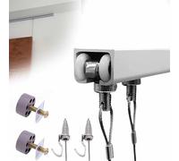sistemas para colgar cuadros Art Studios Riel Para Colgar Cuadros Para Montaje En Pared/techo, Riel De Metal Para Colgar Cuadros 50 100 150 200 300 500 Cm(B-,L 400 cm)