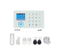 Sistemas Seguridad Hogar 4G gsm WiFi Sistema De Alarma Seguridad For El Hogar Inalámbrico Smart Life Protección La Casa Residencial con Puerta Cámara IP(Package B WiFi 4G)