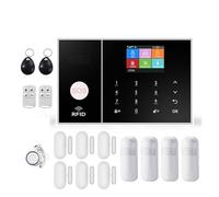 Sistemas Seguridad Hogar Sistema De Alarma WiFi gsm For Casa, Seguridad Inalámbrico For Negocios con Pir Y Sensor Puerta, Control por Aplicación Remota(G)