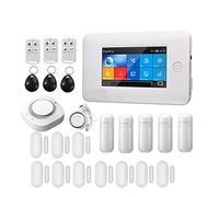 Sistemas Seguridad Hogar Toda La Pantalla Táctil Inalámbrica WiFi gsm RFID Tarjeta Sistema De Alarma Antirrobo Smart Home Security DIY(N..)