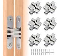 Sister 6 piezas Bisagra Puerta Oculta Ocultado Aleación Invisible para Gabinetes de Cocina y Armarios