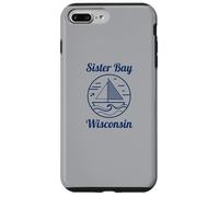 Sister Bay Wisconsin Sailboat and Waves Carcasa para iPhone 7 Plus/8 Plus