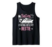 Sister Cruise Trip Besties Sisters Cruising with My Bestie Camiseta sin Mangas