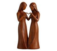 Sister Figurines - Friendship Display Sculpture for Home Accents | Hand Painted Collectible Statue with Emotional Expression Detail & Shelf Ready Form for Bedrooms, Living Rooms and Study Spaces