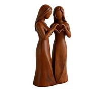 Sister Figurines - Hand-Painted Friendship Sculpture for Home Decor | Resin Material with Colorful Finish Detailed Sisters Statue Living Room Bedroom Study Nursery Bedside Display Shelves Bookshelves