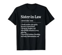 Sister-in-Law Definition Funny Camiseta gráfica económica, Hombre, Negro, L