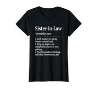 Sister-in-Law Definition Funny Camiseta gráfica económica, Mujer, Negro, L