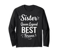 Sister Legend Queen Best Forever - Retro Family Bond Sister Manga Larga