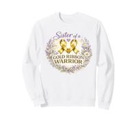 Sister of a Golden Warrior concienciación sobre el cáncer Sudadera