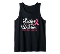 Sister of A Warrior - Cinta Rosa para concienciar sobre el cáncer de Mama Camiseta sin Mangas