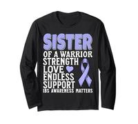 Sister of a Warrior IBS Awareness Irritable Bowel Syndrome Manga Larga