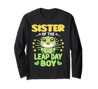 Sister of Leap Day Boy 29th Febrero Cumpleaños Año bisiesto Manga Larga