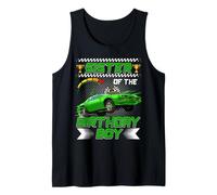 Sister of The Birthday Boy Race Car Party Family Matching Camiseta sin Mangas