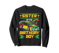 Sister of The Birthday Boy Race Car Party Family Matching Sudadera