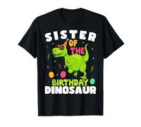 Sister of the Birthday Dinosaur T-Rex Boy Matching Family Camiseta