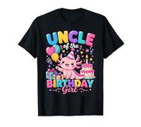 Sister of The Birthday Girl Cute Axolotl Family Party Camiseta