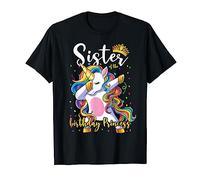 Sister of the Birthday Princess Shirt Unicorn Birthday Girl Camiseta