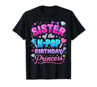 Sister of The K-Pop Birthday Princess Korean Music Lover Camiseta