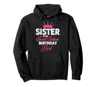 Sister of The Sweet Sixteen Birthday Girl 16 cumpleaños Corona Rosa Sudadera con Capucha